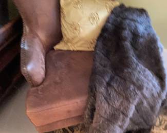 The other leather armchair