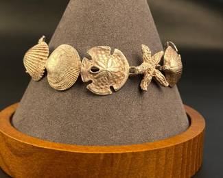 Sterling ocean theme bracelet 20.57grams