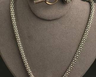 Sterling Michael Dawkins designer necklace/bracelet 