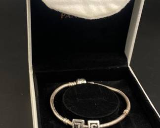 Sterling pandora bracelet with original box