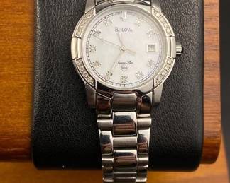 Bulova Women's Sport/Marine Star Diamond MOP Watch