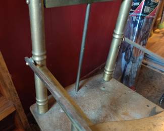 Brass doll highchair