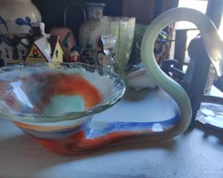 End of the day - glass swan