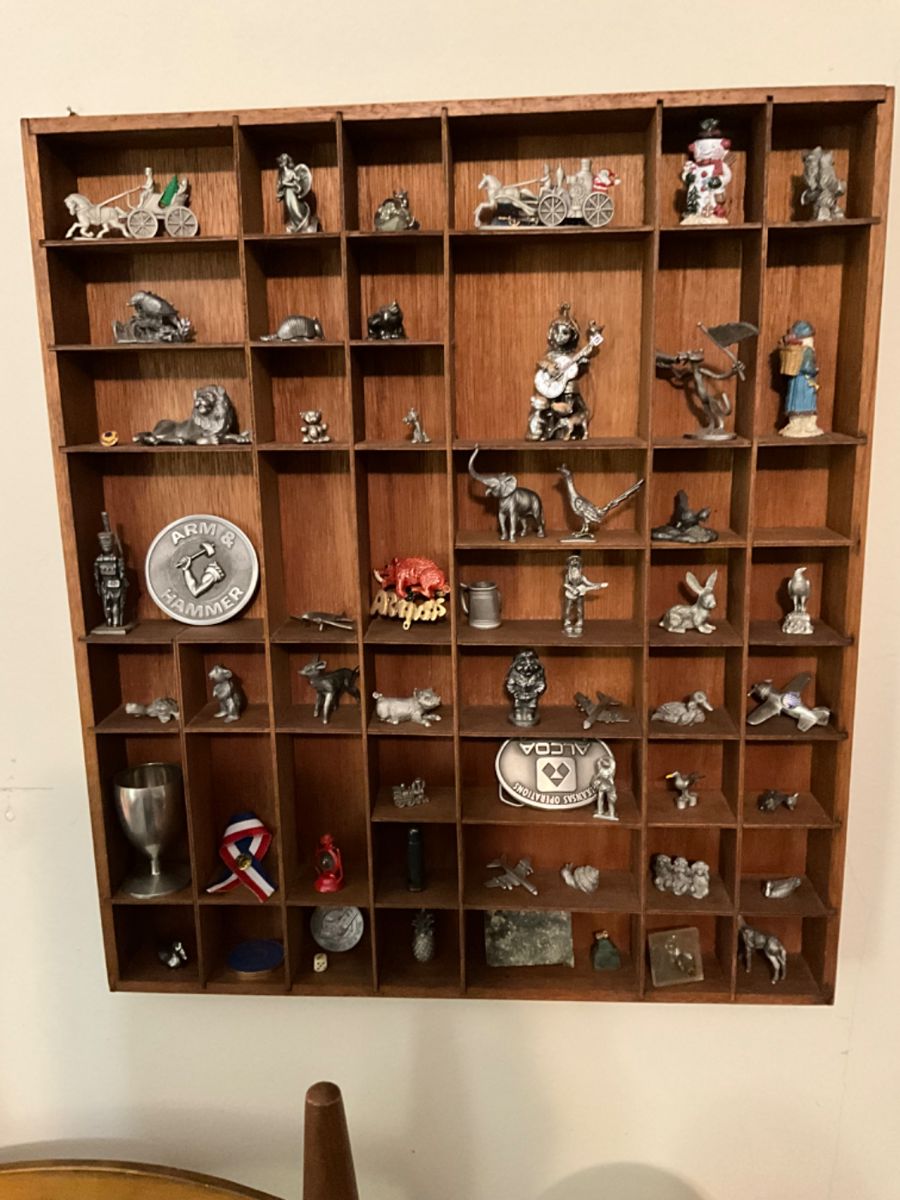 Lots of pewter items in this collection 