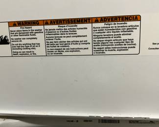Maytag washer info