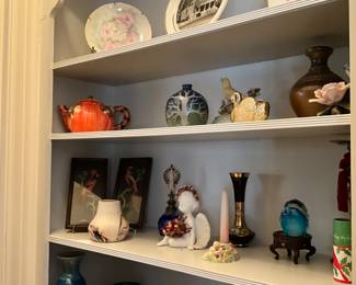 Hallway shelves are full 