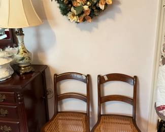 Chairs in bedroom