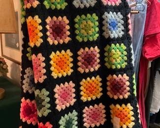 Afghan in master bedroom closet 