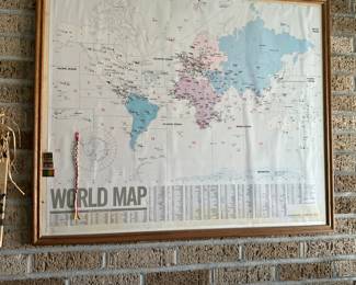 World Map  - area off kitchen