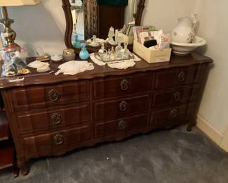 Closeup of dresser in master bedroom 