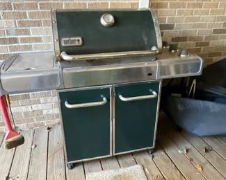 Weber grill - covered deck