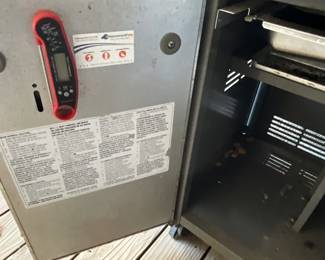 Inside of stand for grill