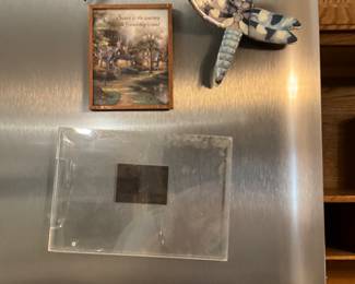 Magnets on fridge - Fridge is NOT for sale