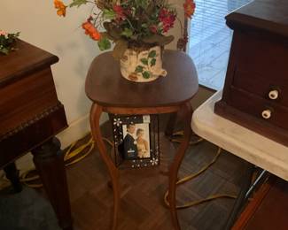 Small table with decor