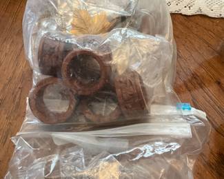 Dining room table - napkin rings