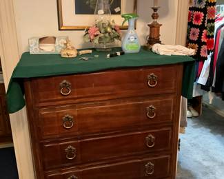 5 drawer chest  in master bedroom 