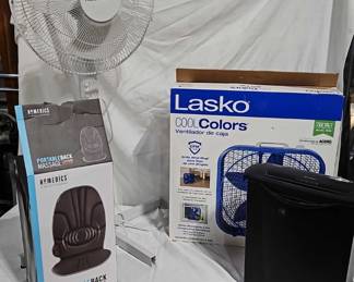 Two Fans, Paper Shredder,, Massage Cushion