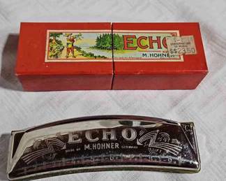 M Hohner Echo Harmonica