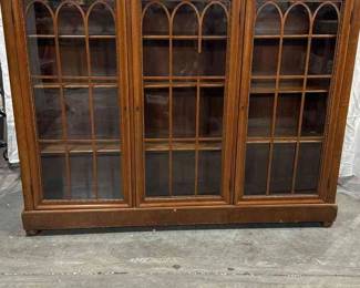Three Door Glass Bookcase