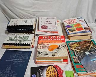 Box Of Cookbooks. Many Local