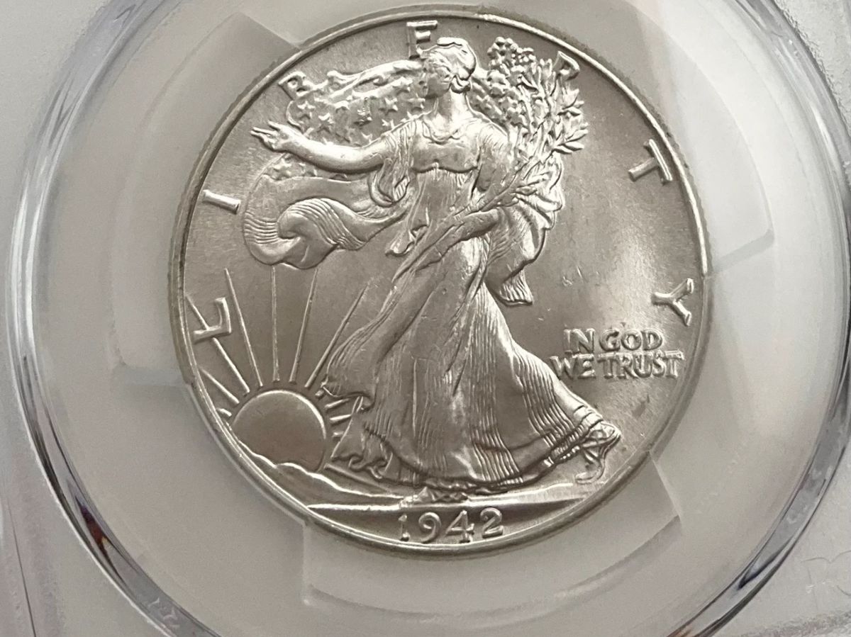1942 Walking Liberty 50c PCGS MS63