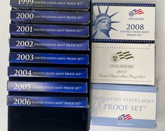 1999-2009 US Mint Proof Sets
