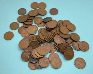 (100) 1920s Wheat Cents