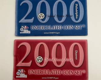 2000 US Mint Uncirculated Coin Sets