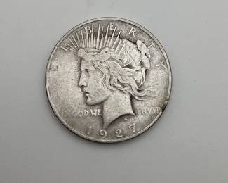 1927-D US Peace Silver Dollar