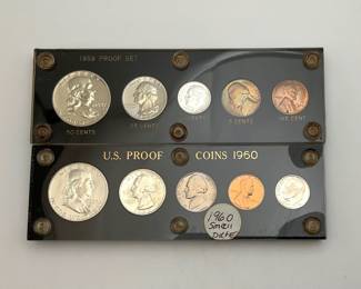1959 & 1960 (Small Date) Proof Sets