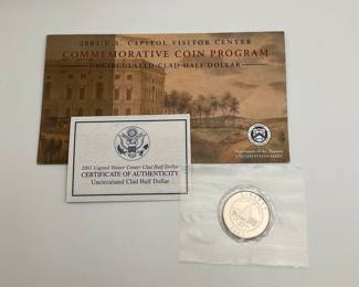 2001 US Capitol Commemorative Uncirculated Half Dollar