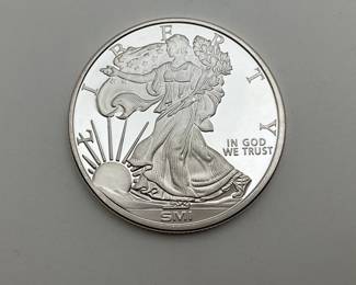 Liberty/Eagle 1 Oz. Silver Round