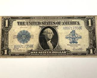 1923 Large Size $1 Silver Certificate