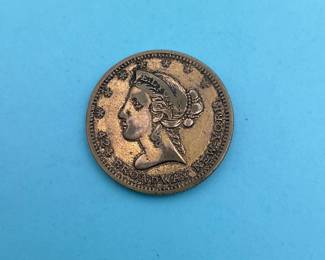 1850-1863 E. Lyon Pesticides Merchant Token
