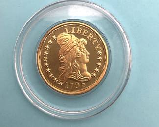 1795 $5 Gold Small Eagle Half Eagle Replica
