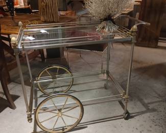 MAISON JANSEN STYLE BAR CART