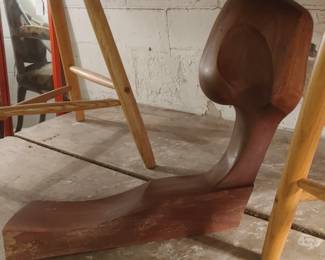 MODERNIST WOOD SCULPTURE