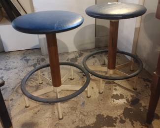 WOOD & IRON BURKE STOOLS