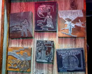 Vintage Printing Plate Blocks, Including Alpine Glide, First Merit, And More, Total Qty 6
