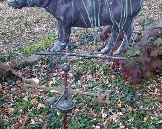 Metal Pig Weather Vane, Approx. 50.5" x 29"