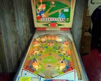 Vintage Gottlieb Batter Up Pin Ball Machine, 69" x 26" x 53"