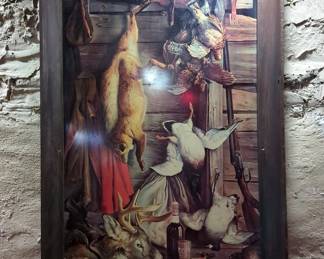 Vintage Paul Jones Whiskey After The Hunt Framed Print, 40" x 27.5"
