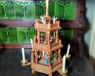 Christmas Themed 18" Candle Carousel