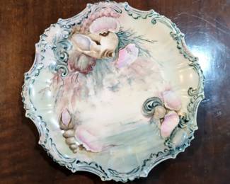 Haviland 12" Porcelain Serving Platter, And Limoges Porcelain Plates, Qty 2, 12" And 10"