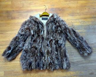 Ladies Gerhardt Fur Coat, Size Unknown, And Unbranded Faux Fur Overcoat