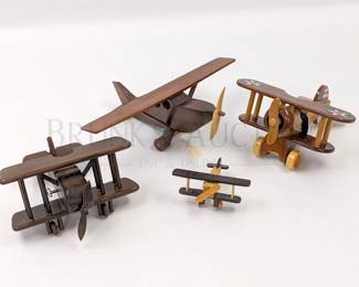 (4) WOODEN MODEL AIRPLANES
VARIOUS MODELS AND SIZES