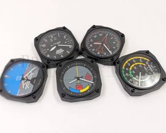 (5) TRINTEC AVIATION WALL CLOCKS