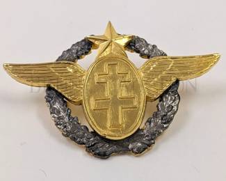 FRENCH AIR FORCE PILOT WING BADGE