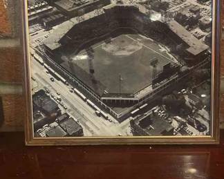 8 X 10 Aerial Picture Of The Original Busch Stadium