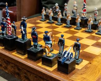 Mark Cross Civil War Chess Set